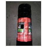 APPEARS NEW - 4 ft. x 50 ft. Galvanized Steel Black PVC Coated Welded Wire  - Retail: $113