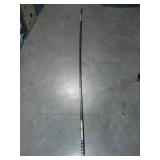 Black 3/8 in. x 96 in. PVC Bullnose Tile Edging Trim