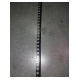 Black 3/8 in. x 96 in. PVC Bullnose Tile Edging Trim