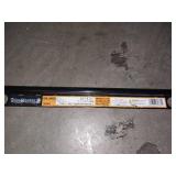 Black 3/8 in. x 96 in. PVC Bullnose Tile Edging Trim