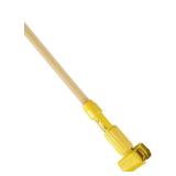 APPEARS NEW - Rubbermaid Commercial Products Gripper 60 Wood Wet Mop Handle, Natural, for Professional/Industrial Floor Cleaning, Compatible with 5" Headband Mops