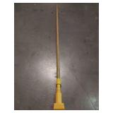 APPEARS NEW - Rubbermaid Commercial Products Gripper 60 Wood Wet Mop Handle, Natural, for Professional/Industrial Floor Cleaning, Compatible with 5" Headband Mops