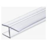 APPEARS NEW - Brixwell Clear 3/8" Y" Jamb Water Seal In Line Panel Soft Leg 18" Length Shower - set of 15 - 96" long