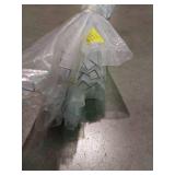 APPEARS NEW - Brixwell Clear 3/8" Y" Jamb Water Seal In Line Panel Soft Leg 18" Length Shower - set of 15 - 96" long