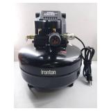 APPEARS NEW - Ironton Oil-Free Pancake Air Compressor, 0.3 HP, 3 Gallons, 110 PSI - Powers On/Tested