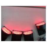 Solar Lights Waterproof 7 Modes Christmas Solar Spot Lights 29 LED Colorful Solar Powered Garden Landscape Spotlights 2 Mounting Ways Solar Lights for Outside Yard Patio Porch Driveway (4 Pack)