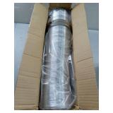 FACTORY SEALED - VIVOSUN 4 Inch 25 Feet Flex Air Aluminum Duct for Ventilation, 2 Clamps Included, Long Heavy-Duty Multi-Layer Dryer Hose Vent Kit, Duct Fan Systems