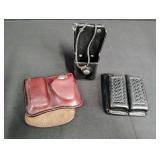 Police Leather Radio Holder and Accessories
