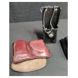 Police Leather Radio Holder and Accessories