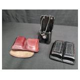 Police Leather Radio Holder and Accessories