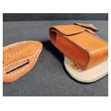 Handcrafted Tan Leather Belt Holster