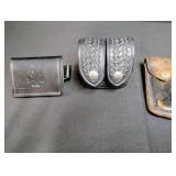 1950s Leather Gun Holster with Red Speedloader