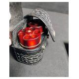 1950s Leather Gun Holster with Red Speedloader