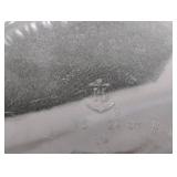 Set of Clear Glass Swirl Pattern Serving Bowls