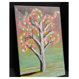 Original Fall and Spring Tree Paintings - Set of 2