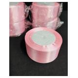 Pink Satin Ribbon Rolls 5 Roll of 35 feet