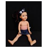 18-inch Fashion Doll with Blue Sunglasses