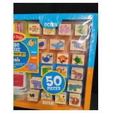 Melissa & Doug Jumbo Deluxe Animal Wooden Stamp Set