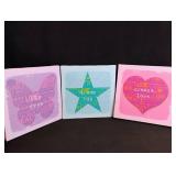 Inspirational Typography Wall Art Set