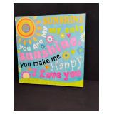 1970s You Are My Sunshine Wall Art. 15 x 15