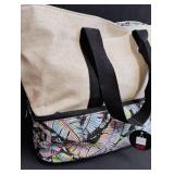 Tropical Palm Print Insulated Tote Bag