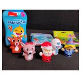 Baby Shark and Character Bath Toys Book Set