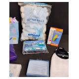 Personal Care Bundle with Cotton Balls and Bath Accessories