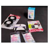 New Electronics Bundle - LED Bulb, Memory Card & Travel Accessories
