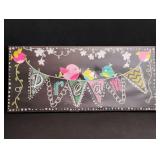 Whimsical Birds and Bunting Chalkboard Art