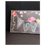 Whimsical Birds and Bunting Chalkboard Art