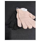 Basic Cotton Gloves Set - Black and Pink