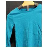 Wonder Nation Turquoise Long Sleeve T-Shirt Size M