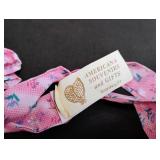 Americana Souvenirs Pink Floral Fabric Bow