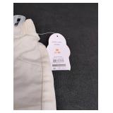 White Pull-On Elastic Waist Shorts Size M