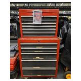 Red Multi-Drawer Tool Cabinet with Casters