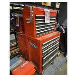 Red Multi-Drawer Tool Cabinet with Casters