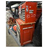 Red Multi-Drawer Tool Cabinet with Casters