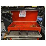 Red Multi-Drawer Tool Cabinet with Casters