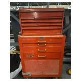 Rem/Pro Red Metal Tool Cabinet with Multiple Drawers