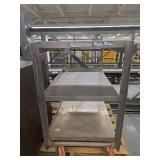 Industrial Steel Rolling Cart with Multiple Shelves