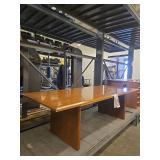 Mid-Century Modern Wooden Conference Table