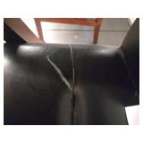 (2) Black Leather Office Chair