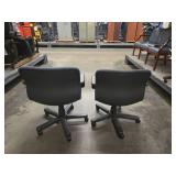 (2) Black Office Task Chair with Arms