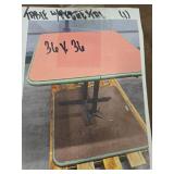 (2) Restaurant style tables