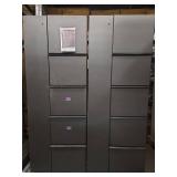 (2) Filing Cabinet with Side Coat Storage