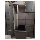 (2) Filing Cabinet with Side Coat Storage