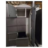 (2) Filing Cabinet with Side Coat Storage