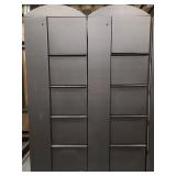 (2) Filing Cabinet with Side Coat Storage