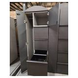 (2) Filing Cabinet with Side Coat Storage