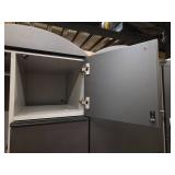 (2) Filing Cabinet with Side Coat Storage